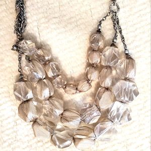 Loft clear beaded necklace